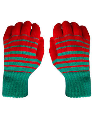 Acrylic Gloves Designer ladies red